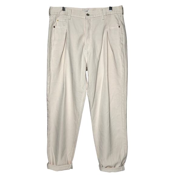 RE/DONE 40s Zoot Straight Jeans Vintage White Denim Size 31 - Picture 2 of 12